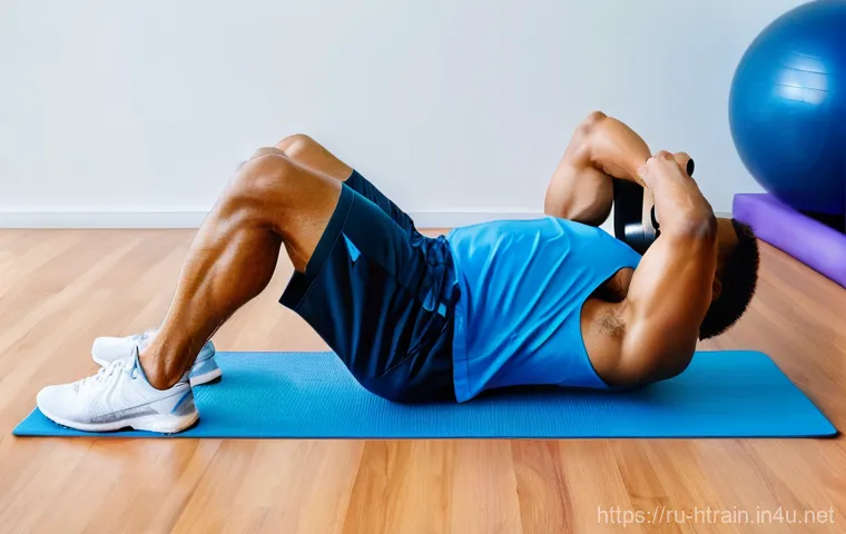 홈트 운동 보조기구 사용법 - **Prompt:** A fit young woman in her late 20s or early 30s is performing lunges with a fabric resist...
