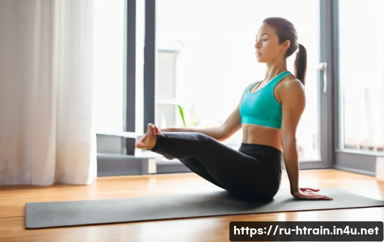 홈트 운동을 위한 전문가 조언 - **Prompt:** A young, fit woman in her late 20s to early 30s, dressed in comfortable, modest athletic...